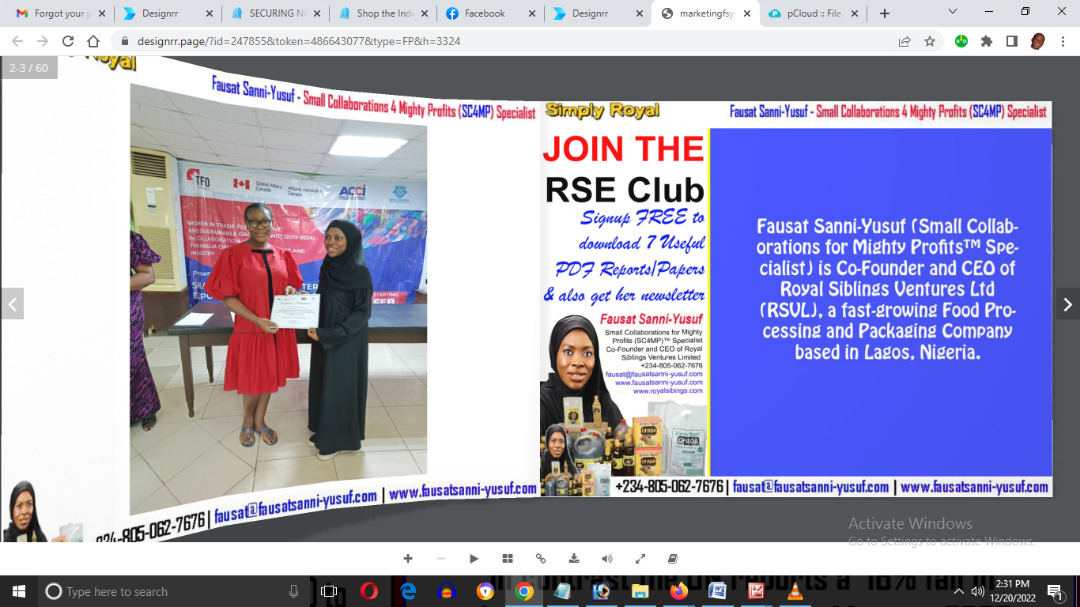 Flip Book | Join Fausat’s RSE Club – Featuring Photo Highlights From Royal Siblings Sales & Marketing Outings With Fausat Sanni-Yusuf