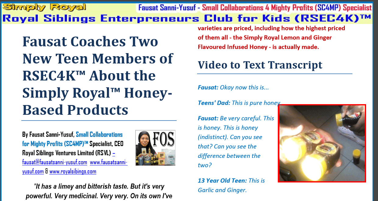 Click HERE to download the PDF Video to Text Transcript (see screenshot below)