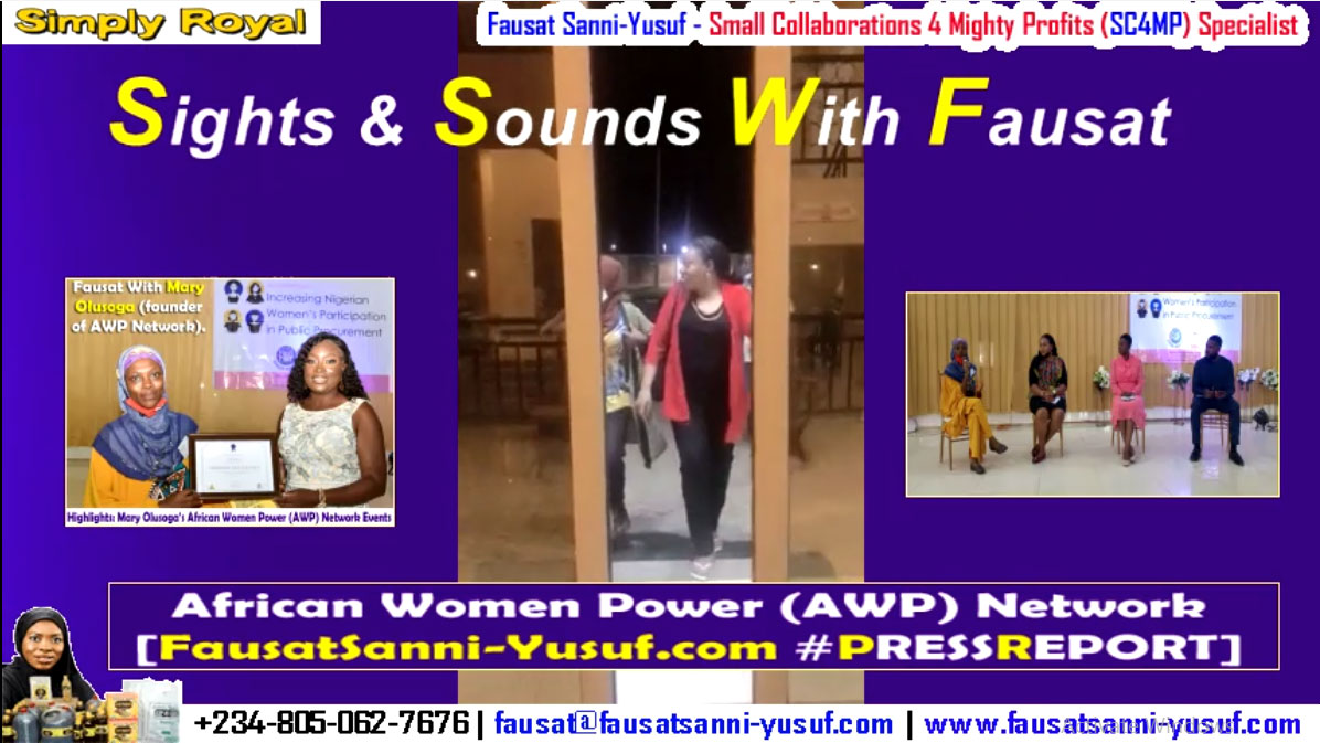 African Women Power (AWP) Network Vendor Programs Highlights – 2021/2023 [FausatSanni-Yusuf.com #PRESSREPORT]