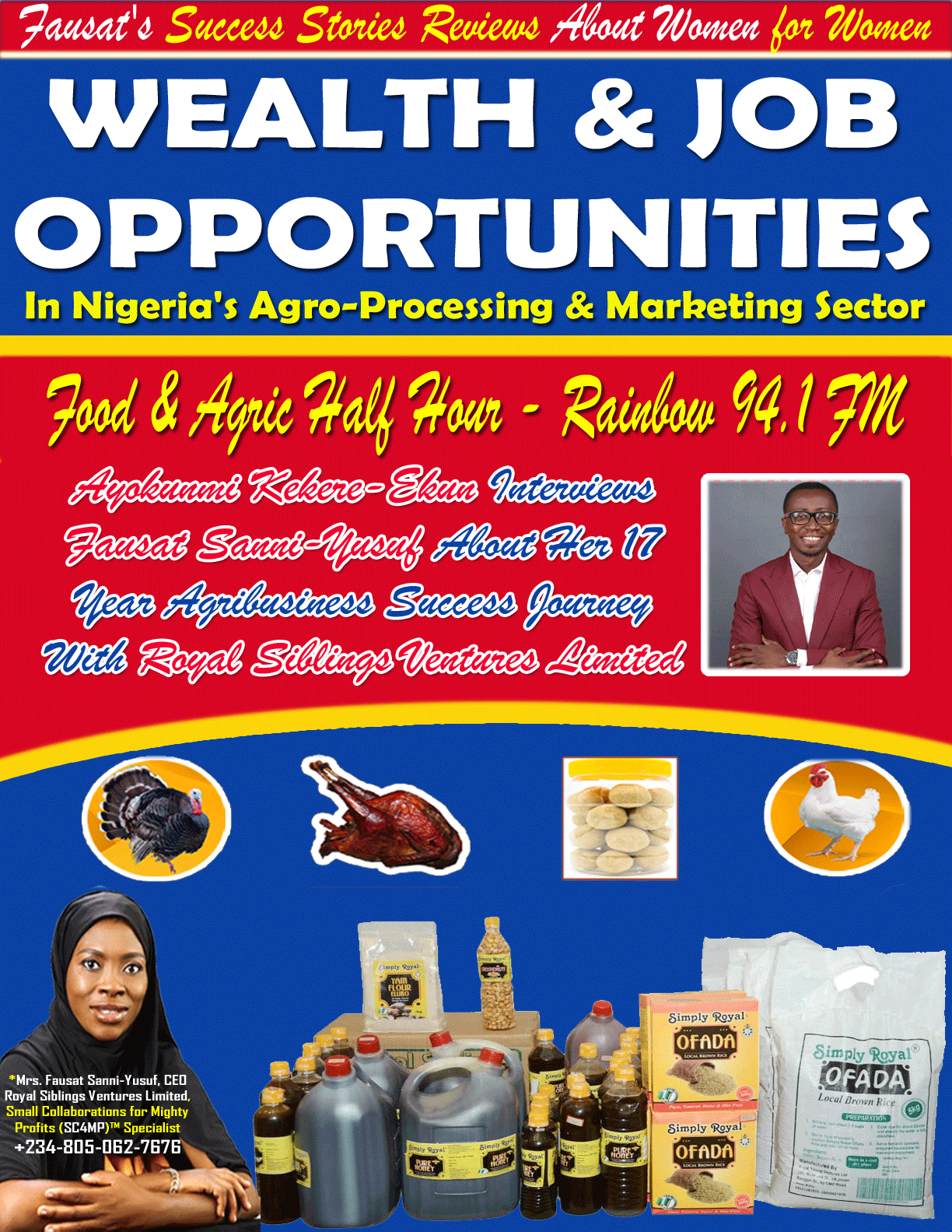 PDF BOOK COVER [NOW LIVE!] FAUSAT’S 25 MINUTE INTERVIEW ON RAINBOW 94.1 FM | Wealth & Job Opportunities in Nigeria's Agro-Processing & Marketing Sector