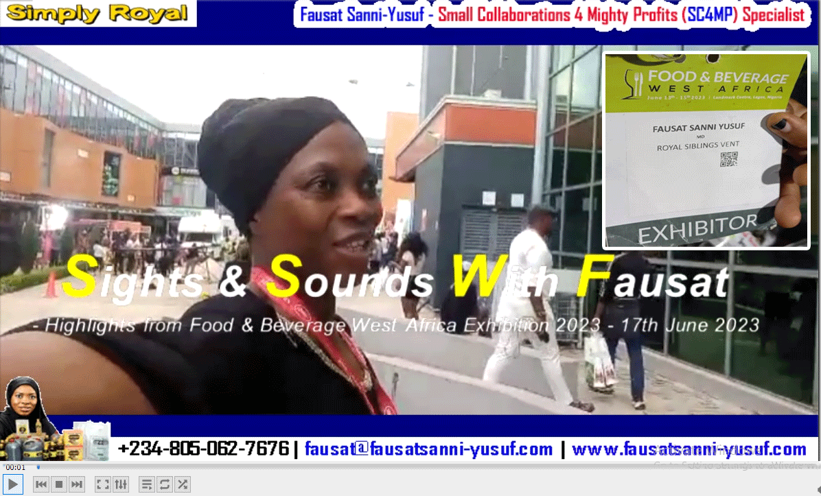 Food & Beverage West Africa 2023 @Landmark Centre, Victoria Island-Lagos | Sights & Sounds With Fausat