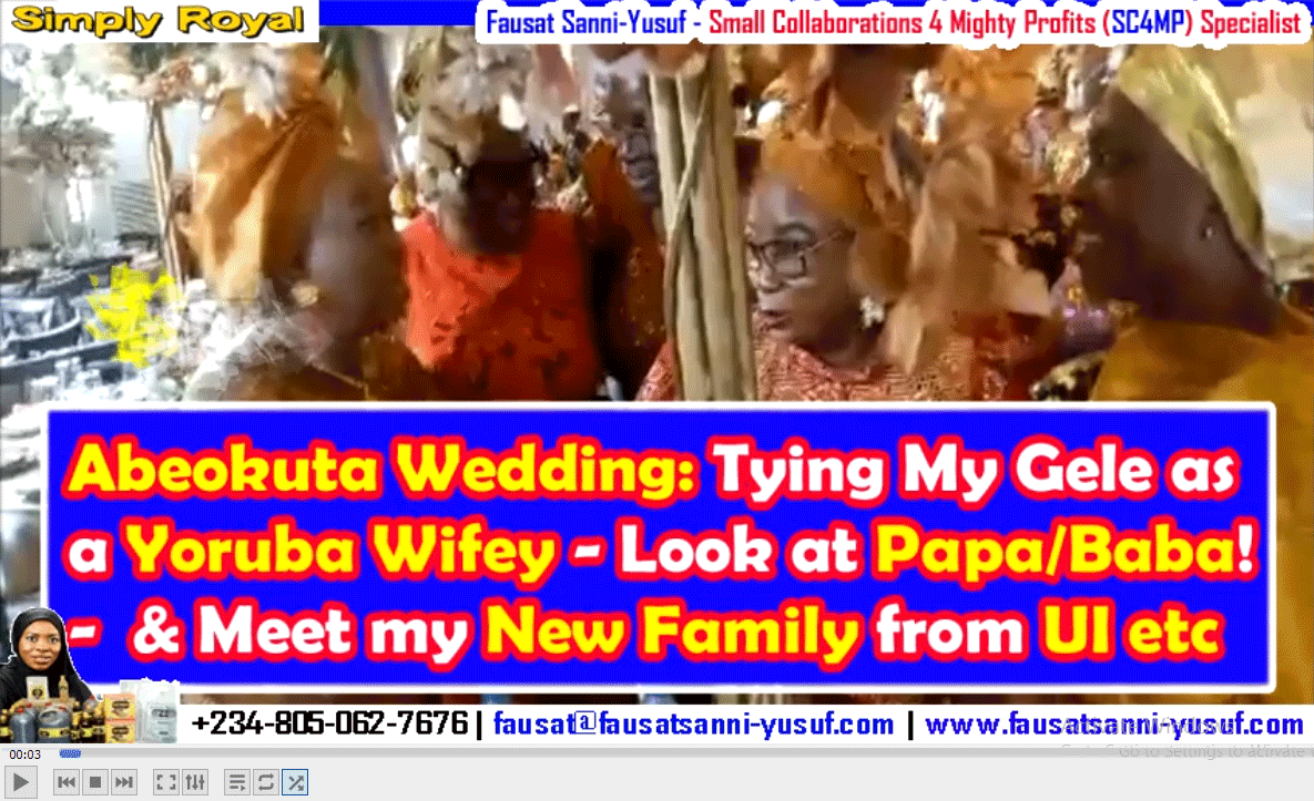 Abeokuta Wedding: Tying My Gele as a Yoruba Wifey | Look at Papa! | Also Meet my New Family from UI etc