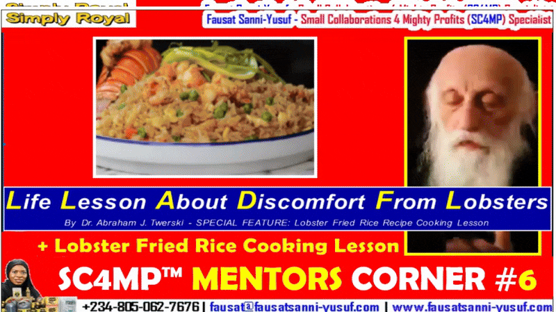 Life Lesson From Lobsters By Dr. Abraham J. Twerski | SPECIAL FEATURE: Lobster Fried Rice Recipe Cooking Lesson By @Island Vibe Cooking