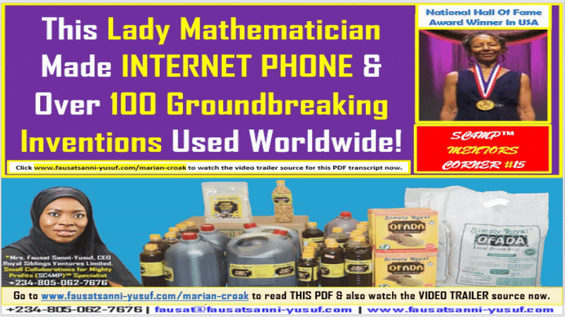 This Lady Mathematician Is In USA’s Hall Of Fame For Making Over 100 Inventions Used Worldwide!